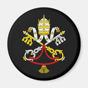 Vatican Coat of Arms Premium Fine Art Emblem Magnet