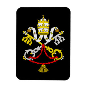Vatican Coat of Arms Premium Fine Art Emblem Magnet