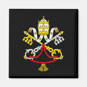 Vatican Coat of Arms Premium Fine Art Emblem Magnet