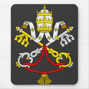 Vatican Coat of Arms Premium Fine Art Emblem Mouse Mat