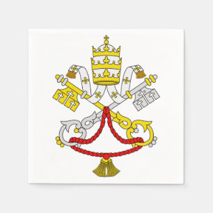 Vatican Coat of Arms Premium Fine Art Emblem Napkin
