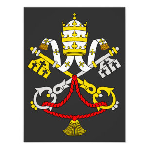 Vatican Coat of Arms Premium Fine Art Emblem Photo Print