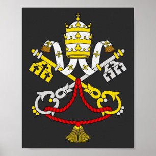 Vatican Coat of Arms Premium Fine Art Emblem Poster