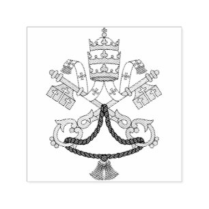 Vatican Coat of Arms Premium Fine Art Emblem Self-inking Stamp