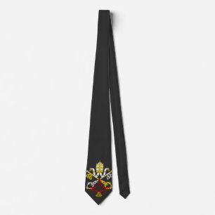 Vatican Coat of Arms Premium Fine Art Emblem Tie