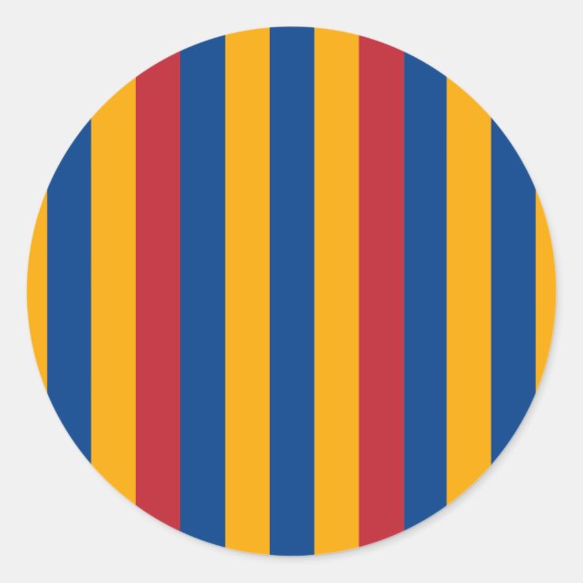 vatican guard pattern classic round sticker (Front)