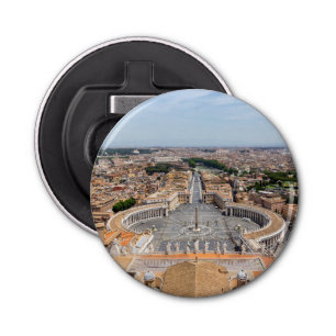 Vatican, Italy: St. Peter's Square aerial view Bottle Opener