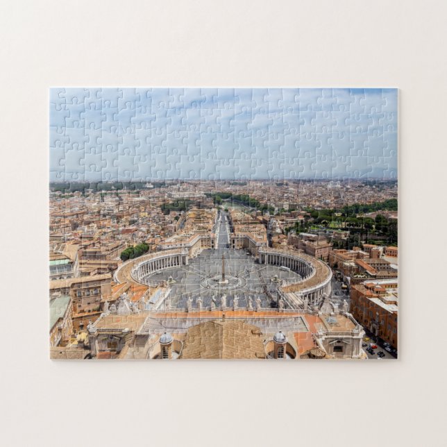 Vatican, Italy: St. Peter's Square aerial view Jigsaw Puzzle (Horizontal)