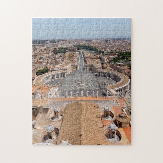 Vatican, Italy: St. Peter's Square aerial view Jigsaw Puzzle (Vertical)