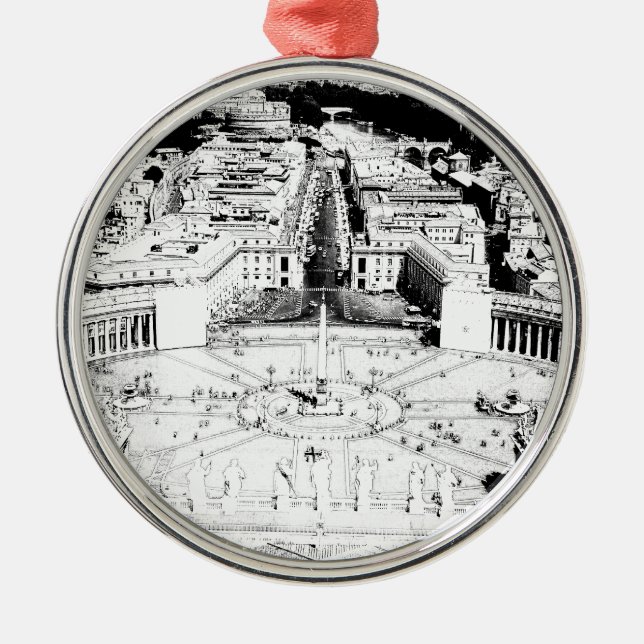 Vatican Metal Tree Decoration (Front)