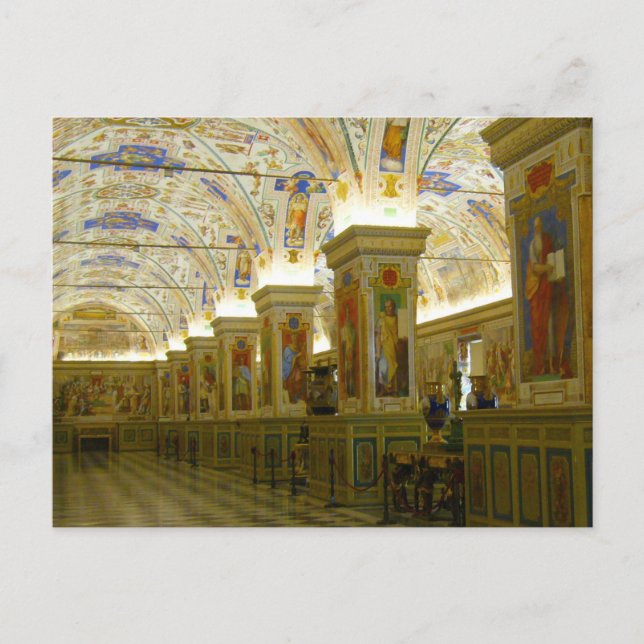 vatican museum hall postcard (Front)