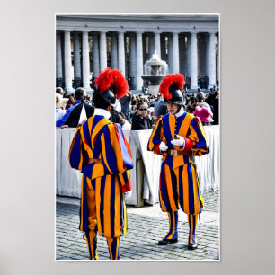 Vatican Pope Swiss Guard Poster