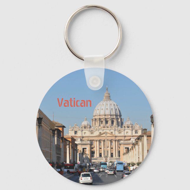 Vatican, Rome, Italy Key Ring (Front)