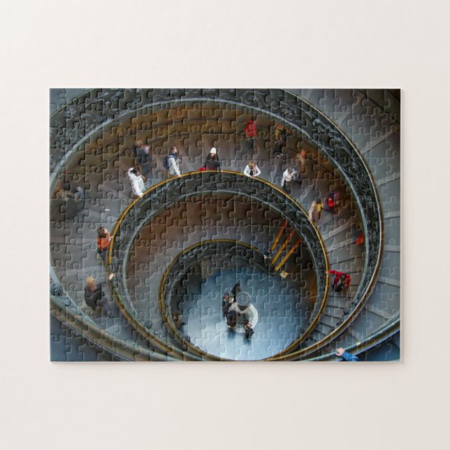 vatican spiral stairs jigsaw puzzle (Horizontal)