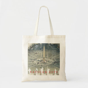 Vatican St.Peter's Square obelisk view tote bag