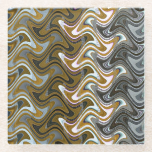 Vatican Stairs Wavy Abstract, 2014   SVP Images Glass Coaster