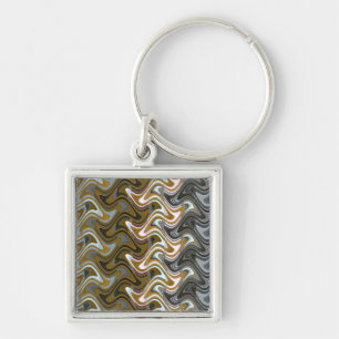 Vatican Stairs Wavy Abstract, 2014 SVP Images Key Ring