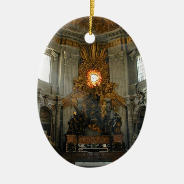 Vatican views ceramic tree decoration (Front)