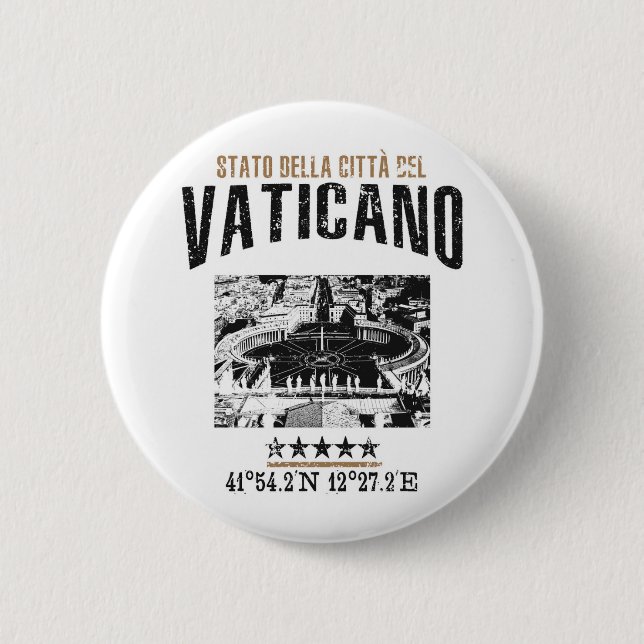 Vaticano 6 Cm Round Badge (Front)