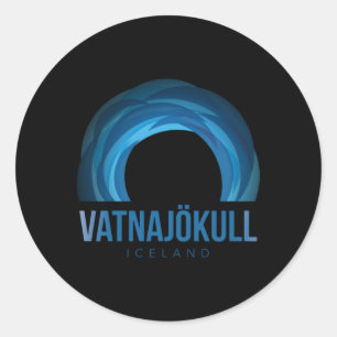 Vatnajã¶Kull Glacier Iceland Classic Round Sticker