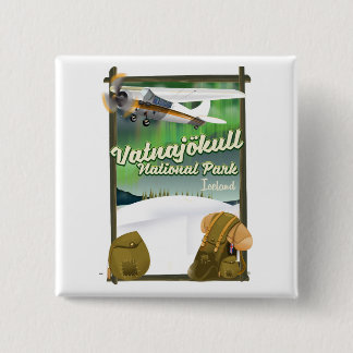 Vatnajökull National Park Iceland 15 Cm Square Badge