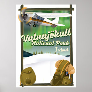 Vatnajökull National Park Iceland Poster