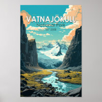 Vatnajokull National Park Iceland Travel Vintage