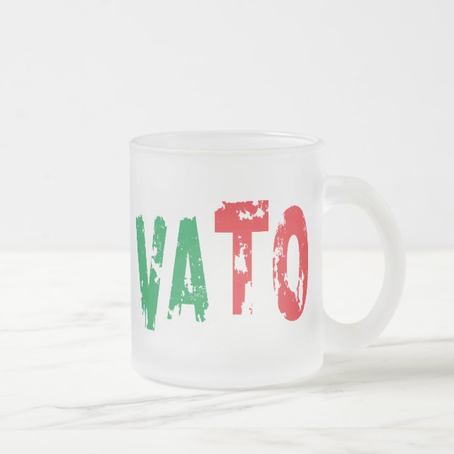 VATO FROSTED GLASS COFFEE MUG (Right)