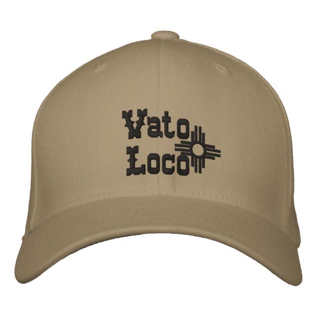 Vato Loco Zia Sun Baseball Cap Men's Hat (Front)