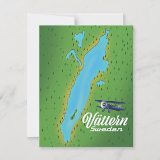 Vättern Sweden Lake map