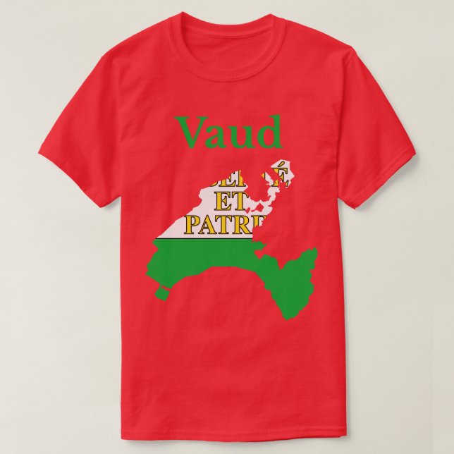 Vaud Canton Switzerland T-Shirt (Design Front)
