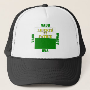 Vaud Switzerland Canton Flag Trucker Hat