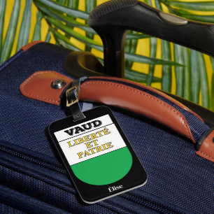 Vaud, Switzerland   Swiss Cantons Coat of Arms Luggage Tag