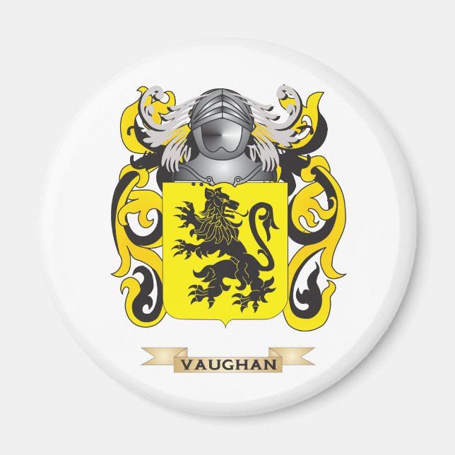 Vaughan Family Crest (Coat of Arms) Magnet (Front)