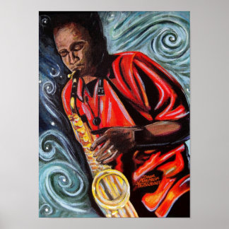 Vaughn and his Sax Poster