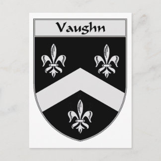 Vaughn Coat of Arms/Family Crest Postcard