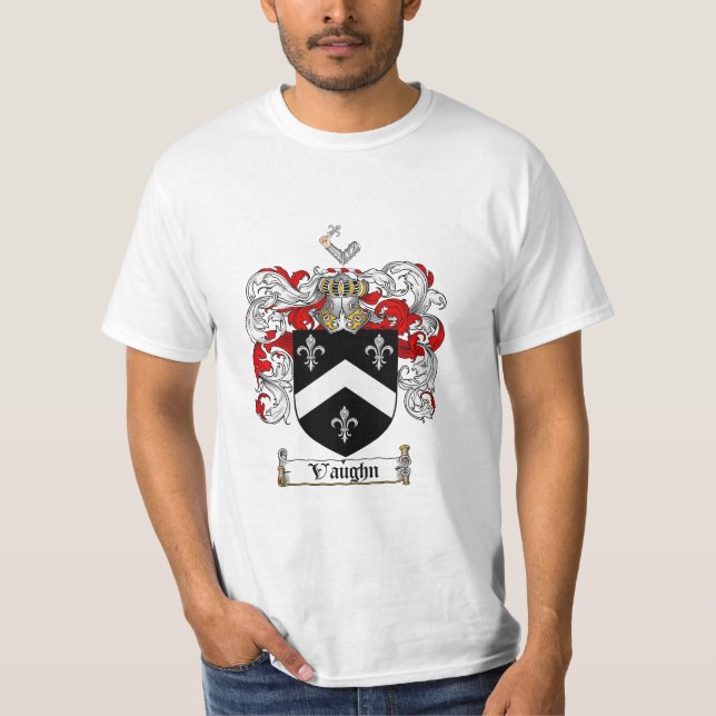 Vaughn Family Crest - Vaughn Coat of Arms T-Shirt (Front)