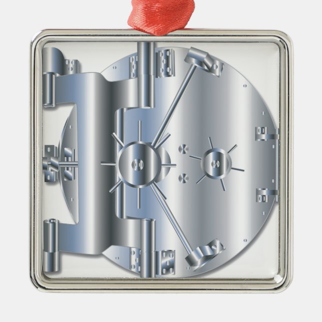 Vault Door Metal Tree Decoration (Front)