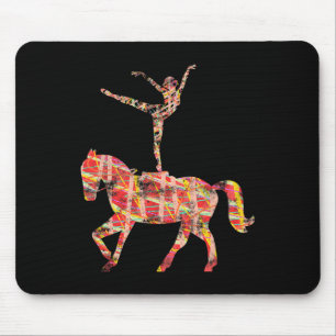 Vaulting Equestrian Horse Girl Vaulting Horseback Mouse Mat