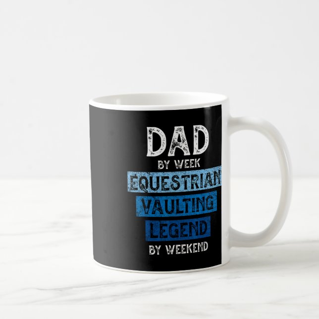 Vaulting Father Dad Equestrian Riding Gift  Coffee Mug (Right)