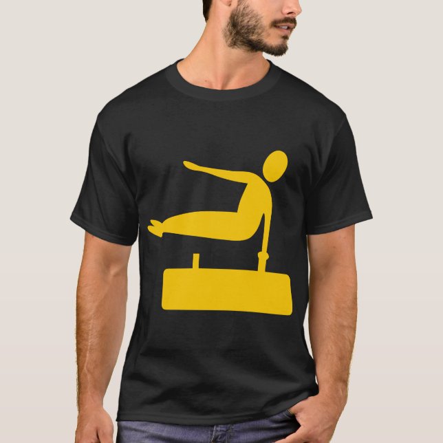 Vaulting Figure - Amber T-Shirt (Front)