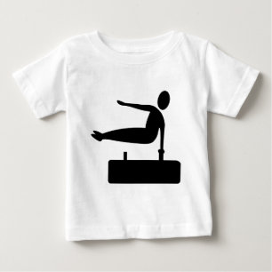 Vaulting Figure - Black Baby T-Shirt