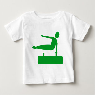 Vaulting Figure - Grass Green Baby T-Shirt