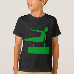Vaulting Figure - Grass Green T-Shirt