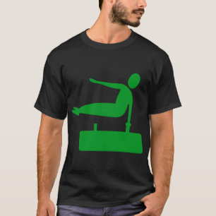 Vaulting Figure - Grass Green T-Shirt