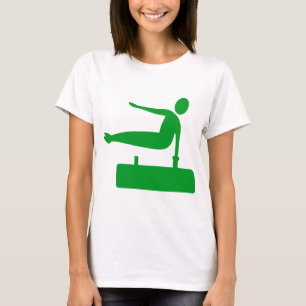 Vaulting Figure - Grass Green T-Shirt