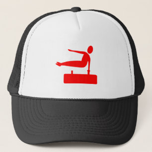 Vaulting Figure - Red Trucker Hat