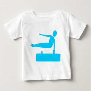 Vaulting Figure - Sky Blue Baby T-Shirt