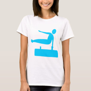Vaulting Figure - Sky Blue T-Shirt