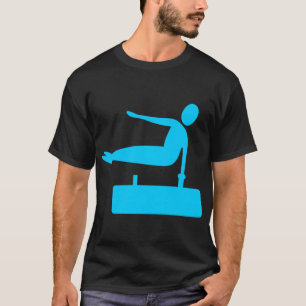 Vaulting Figure - Sky Blue T-Shirt